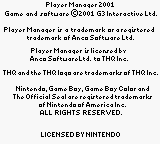Player Manager 2001 (Europe) (En,Fr) Title Screen